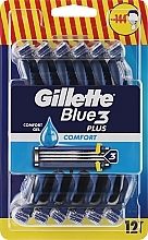 Einwegrasiererset, 12 Stück - Gillette Blue3 Plus Comfort — Bild N1