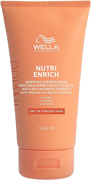 Pflegende Haarkur mit Mandel- und Aprikosenextrakt - Wella Professionals Invigo Nutri-Enrich Warming Express Mask — Bild N1