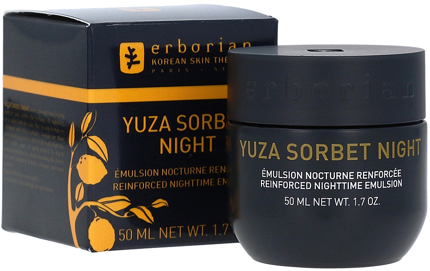 Regenerierende Nachtemulsion für Gesicht mit Kollagen - Erborian Yuza Night Sorbet — Bild N1