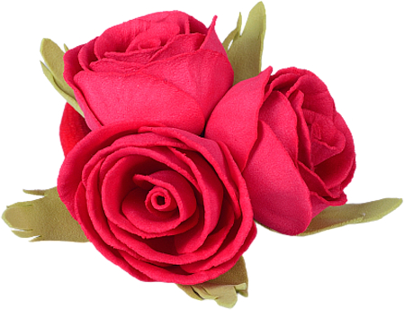 Haargummi Dreifache Rote Rose - Katya Snezhkova — Bild N1