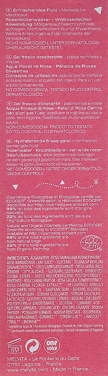 Feuchtigkeitsspendendes Gesichtsgel mit Rosenblütenwasser - Melvita Nectar De Rose Hydrating Facial Gel — Bild N3
