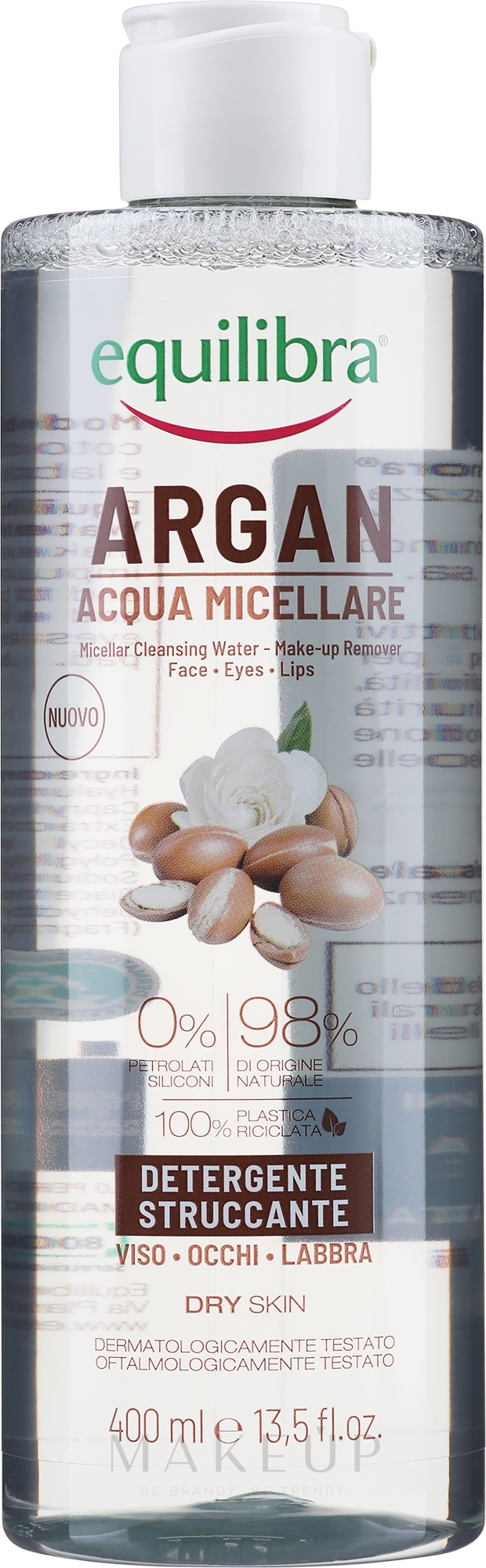 Mizellen-Reinigungswasser - Equilibra Argan Micelar Water — Foto 400 ml