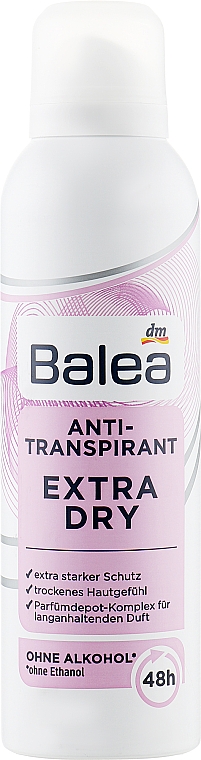 Deospray Antitranspirant - Balea Anti-Perspirant Extra Dry — Bild N1