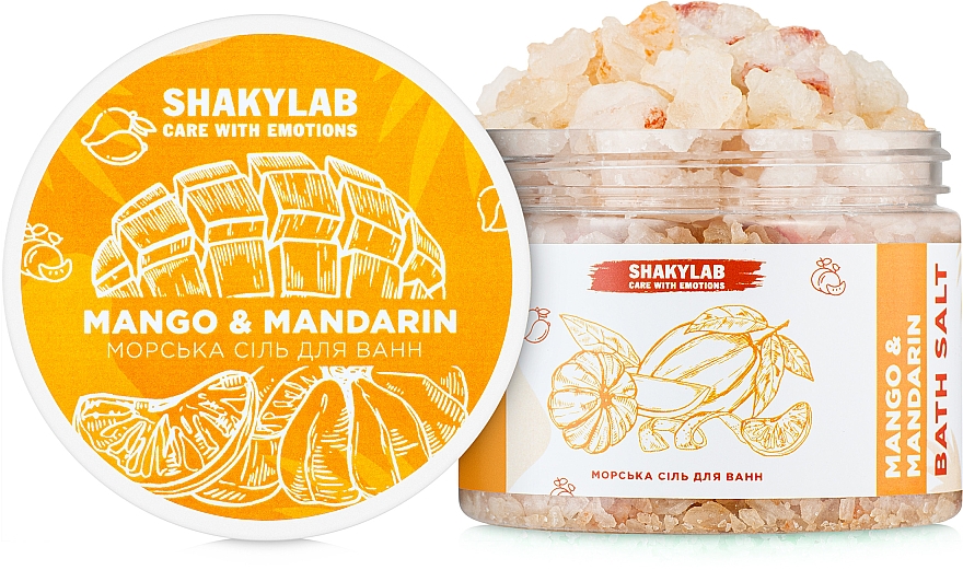 Badesalz Mango & Mandarin - SHAKYLAB Natural Bath Salt — Bild N3