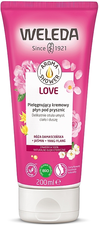 Duschgel-Creme mit Jasmin und Ylang-Ylang - Weleda Aroma Love Pampering Creamy Body Wash — Bild N1