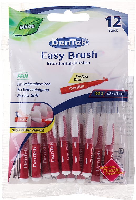 Interdentalzahnbürsten Größe 2 Easy Brush 2.3-3.8 mm 12 St. - DenTek Easy Brush — Bild N1