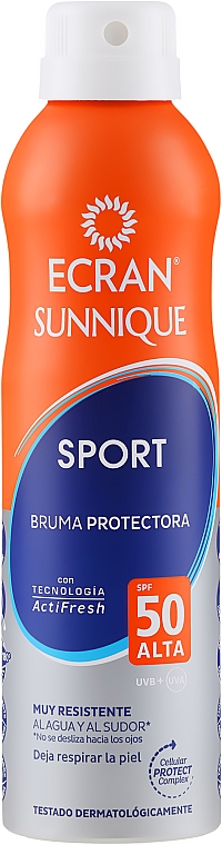 Unsichtbares Sonnenschutzspray mit Zitronenöl SPF 50 - Ecran Sun Lemonoil Sport Spray Invisible SPF50 — Bild N1