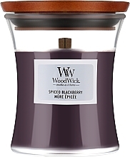 Düfte, Parfümerie und Kosmetik Duftkerze im Glas Spiced Blackberry - WoodWick Hourglass Candle Spiced Blackberry 