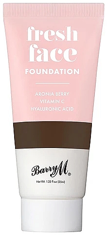 Flüssige Foundation mit Aroniabeeren, Vitamin C und Hyaluronsäure - Barry M Fresh Face Liquid Foundation — Bild N1