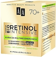 Intensiv regenerierende Nachtcreme mit Retinol und grünem Kaviar 70+ - AA Retinol Intensive Healthy Glow 70+ Night Cream — Bild N3