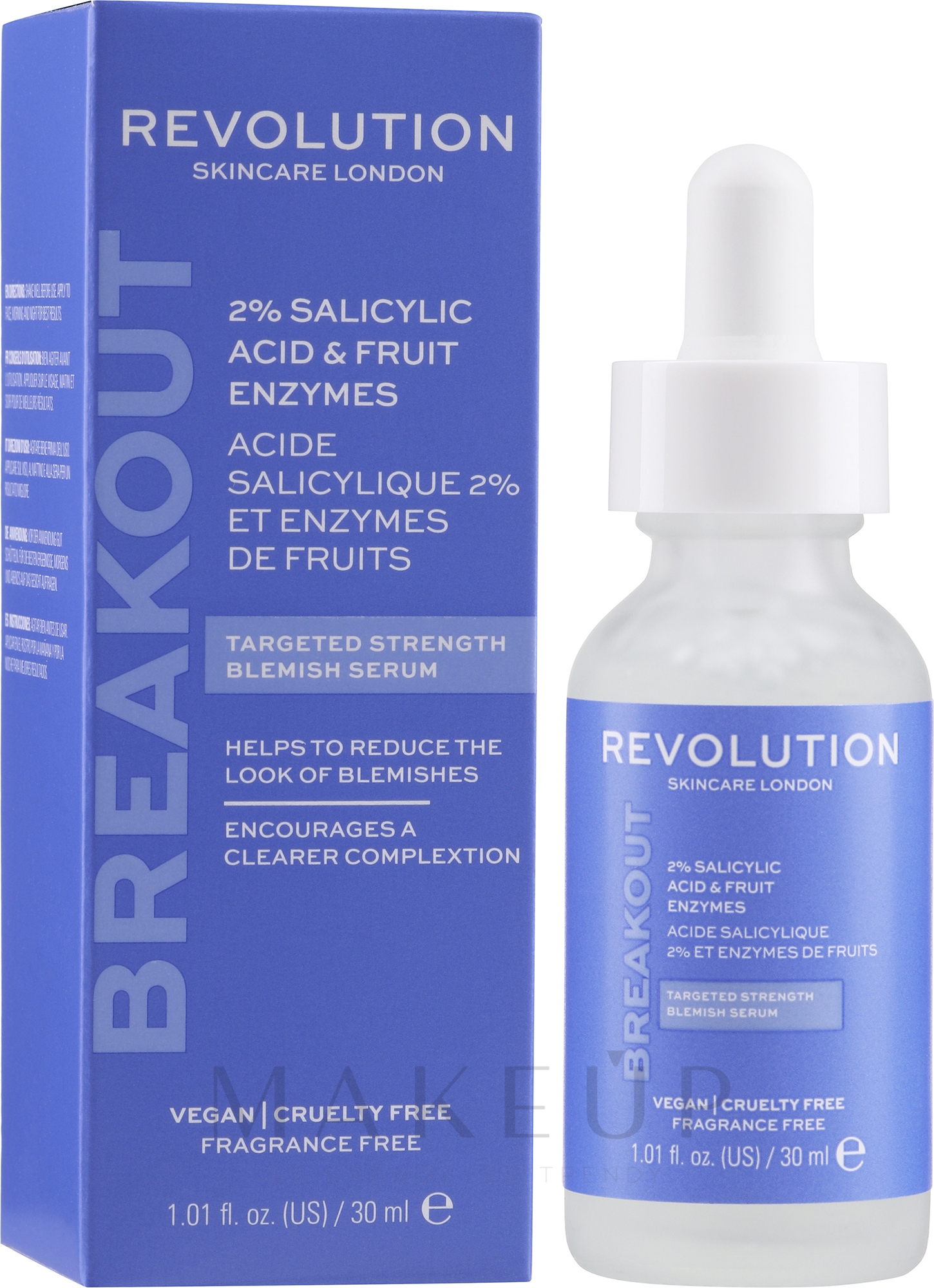 Gesichtsserum mit 2% Salicylsäure und Fruchtenzymen - Revolution Skincare Serum 2% Salicylic Acid & Fruit Enzymes — Foto 30 ml