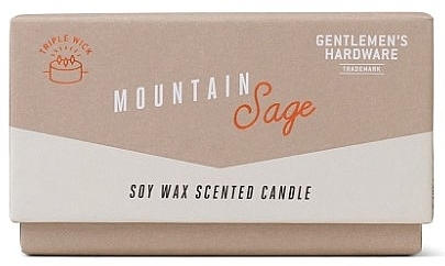 Duftkerze 3 Dochte - Gentleme's Hardware Soy Wax Candle 589 Mountain Sage — Bild N2