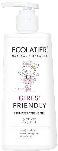 Gel für die Intimhygiene für Mädchen 3+ Jahre - Ecolatier Baby Intimate Gel Girls' Friendly — Bild N1
