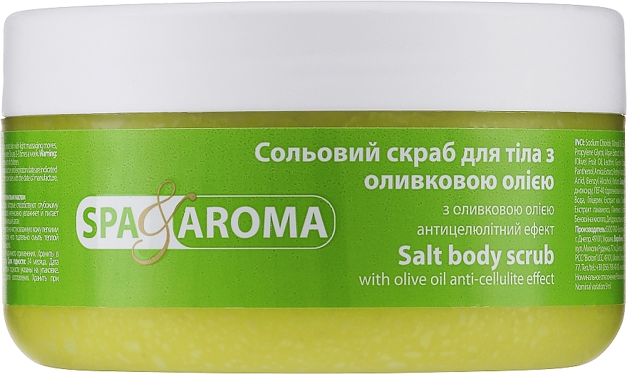 Salz-Körperpeeling mit Olivenöl - Bioton Cosmetics Spa & Aroma Salt Body Scrub — Bild N1