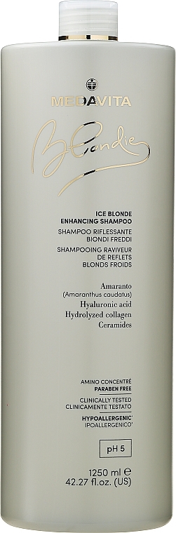 Shampoo für kühle Blondtöne - Medavita Blondie Ice Blonde Enhancing Shampoo — Bild N3