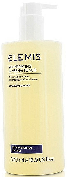 Feuchtigkeitsspendendes, erfrischendes und beruhigendes Gesichtstonikum mit Ginseng - Elemis Rehydrating Ginseng Toner For Professional Use Only — Bild N1