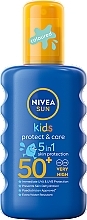 Düfte, Parfümerie und Kosmetik Feuchtigkeitsspendendes Sonnenschutzspray für Kinder SPF 50+ - NIVEA Sun Kids Moisturising Spray SPF 50+