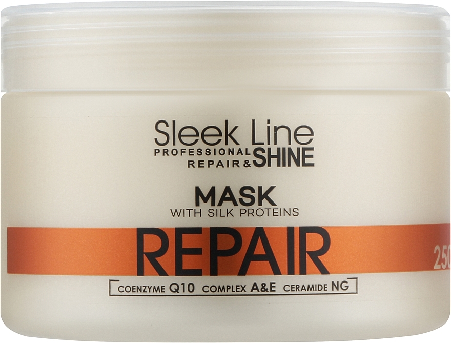 Reparierende Haarmaske mit Seidenprotein - Stapiz Sleek Line Repair Hair Mask — Bild N1