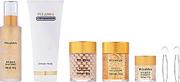 Gesichtspflegeset - Pulanna Bio-Gold (Augengel 21g + Gesichtscreme 2x60g + Gesichtstonikum 60g + Reinigungsmilch 90g) — Bild N2