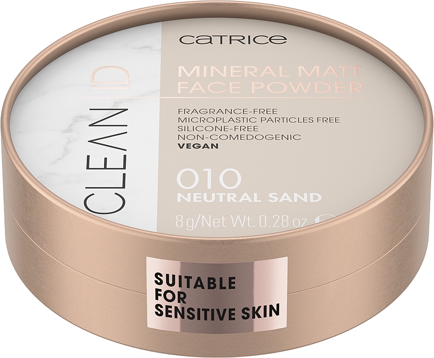 Mineralisches mattes Gesichtspuder - Catrice Clean ID Mineral Matt Face Powder — Bild N1