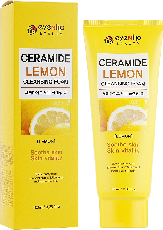 Reinigungsschaum mit Ceramiden und Zitronenextrakt - Eyenlip Ceramide Lemon Cleansing Foam — Bild N1