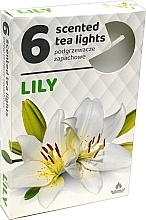 Düfte, Parfümerie und Kosmetik Teekerze Lilie 6 St. - Admit Scented Tea Light Lily