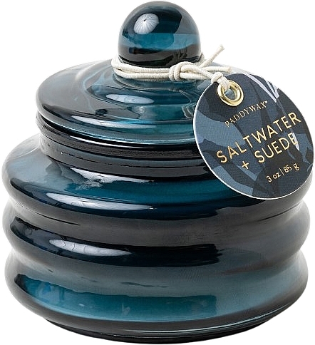 Duftkerze Salzwasser und Wildleder - Paddywax Beam Glass Candle Navy Saltwater & Suede — Bild N1