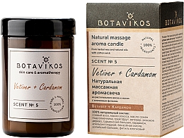Düfte, Parfümerie und Kosmetik Botavikos Vetiver&Cardamon - Natürliche Massagekerze mit Vetiver- und Kardamom-Duft