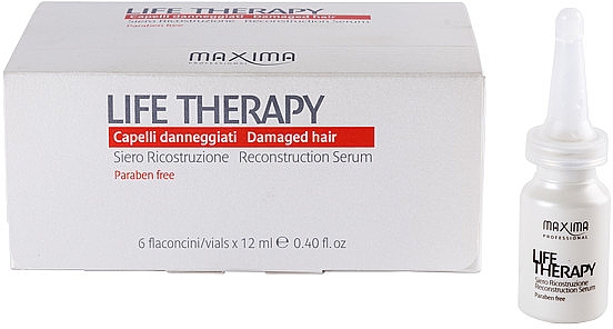 Regenerierendes Serum für stark geschädigtes Haar - Maxima Life Therapy Reconstruction Serum — Bild N3