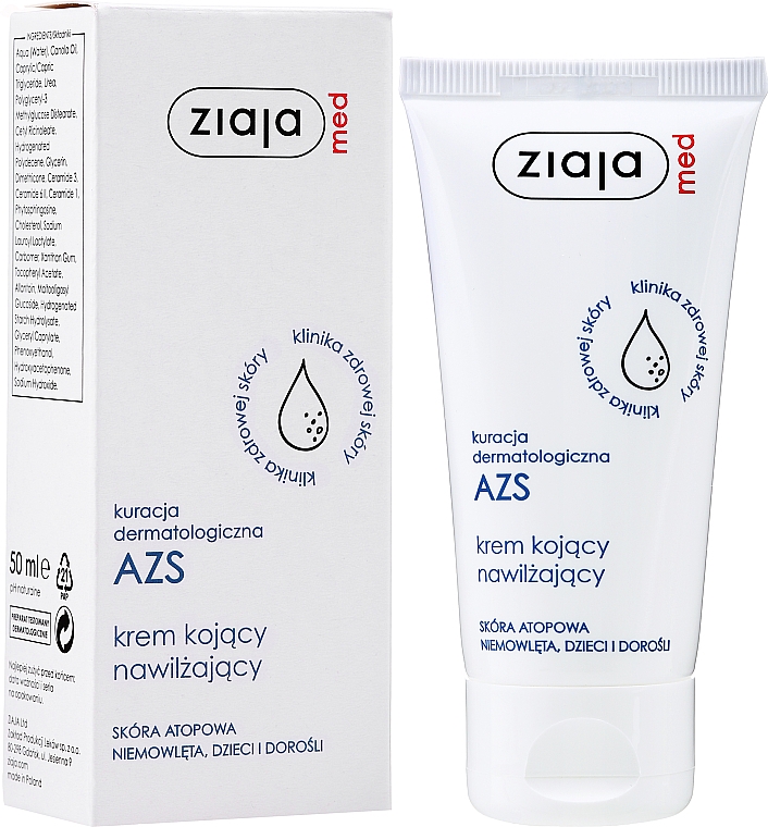 Beruhigende Feuchtigkeitscreme für atopische Haut - Ziaja Med Atopic Dermatitis Care — Bild N2