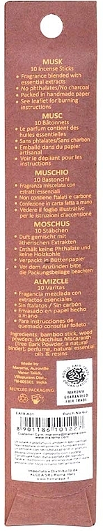 Räucherstäbchen Moschus - Maroma Encens d'Auroville Stick Incense Musk — Bild N2