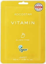 Düfte, Parfümerie und Kosmetik Antioxidative Gesichtsmaske für strahlende Haut mit Vitaminen - Kocostar Vitamin Mask