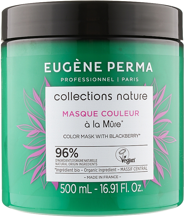 Revitalisierende Maske für coloriertes Haar mit Brombeere - Eugene Perma Collections Nature Masque Couleur — Bild N3