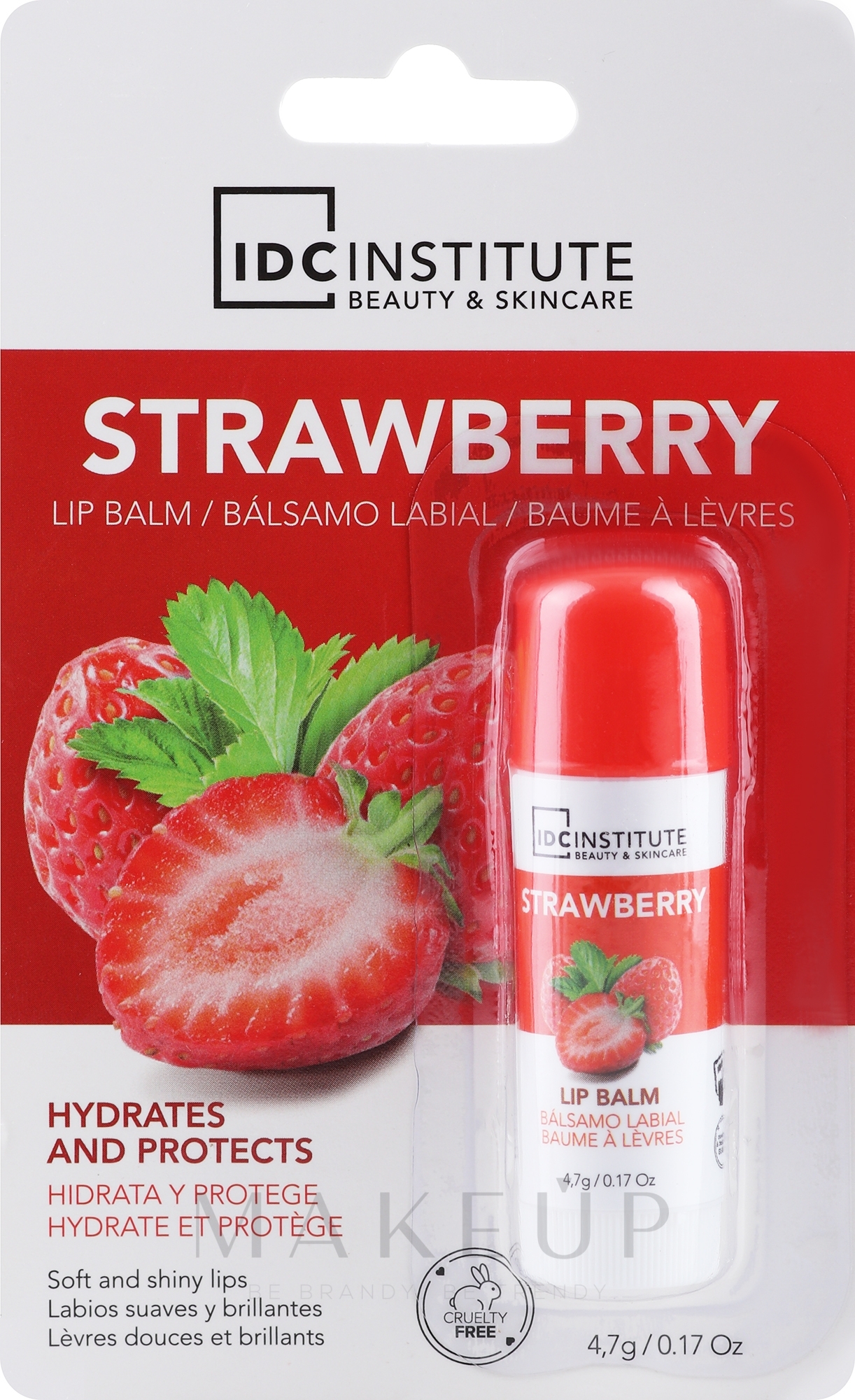 Lippenbalsam Erdbeere - IDC Institute Lip Balm Strawberry — Foto 4.7 g