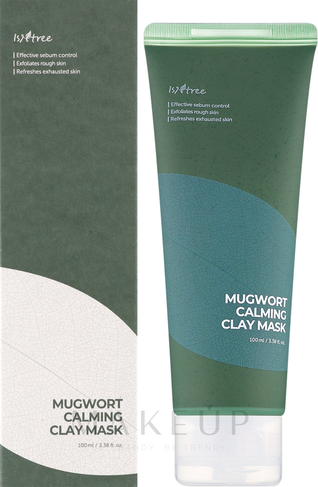 Tonerde-Gesichtsmaske mit Wermutextrakt - Isntree Mugwort Calming Clay Mask — Bild 100 ml