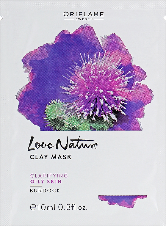 Pflegende Gesichtsmaske - Oriflame Love Nature Burdock Clay Mask