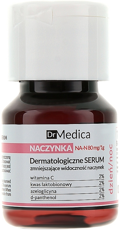 Gesichtsserum für gebrochene Kapillaren mit Vitamin C und D-Panthenol - Bielenda Dr Medica Capillaries Dermatological Serum Reducing The Visibility Of Broken Capillaries — Bild N1