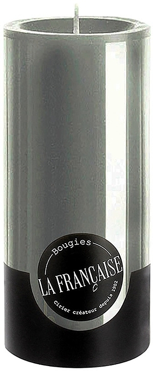 Kerze Zylinder Durchmesser 7 cm Höhe 15 cm - Bougies La Francaise Cylindre Candle Grey — Bild N1