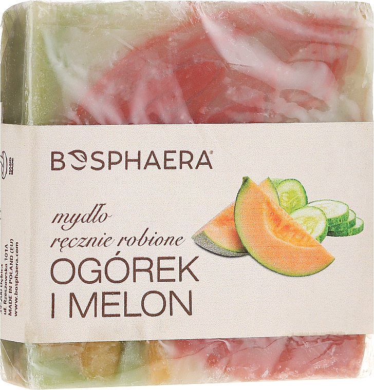 Handgemachte Naturseife mit Gurke und Melone - Bosphaera Cucumber & Melon Soap — Bild N1