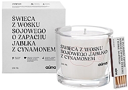 Düfte, Parfümerie und Kosmetik Duftkerze Bratapfel mit Zimt - Auna Soya Candle