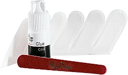 Düfte, Parfümerie und Kosmetik Reparaturset für gebrochene oder beschädigte Nägel - Peggy Sage (silk/7pcs + n/glue/3ml + nailfile/1pcs)