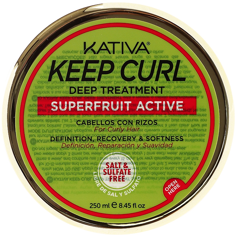 Intensive Haarbehandlung für lockiges Haar - Kativa Keep Curl Deep Treatment — Bild N1