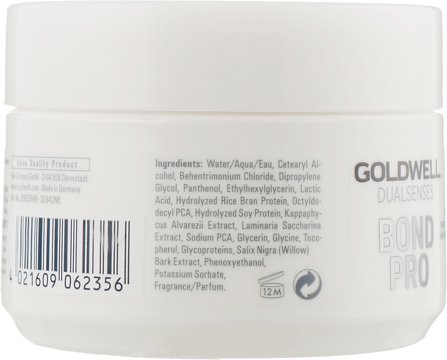 Maske für schwaches Haar mit Milchsäure - Goldwell DualSenses Bond Pro 60SEC Treatment — Bild N3