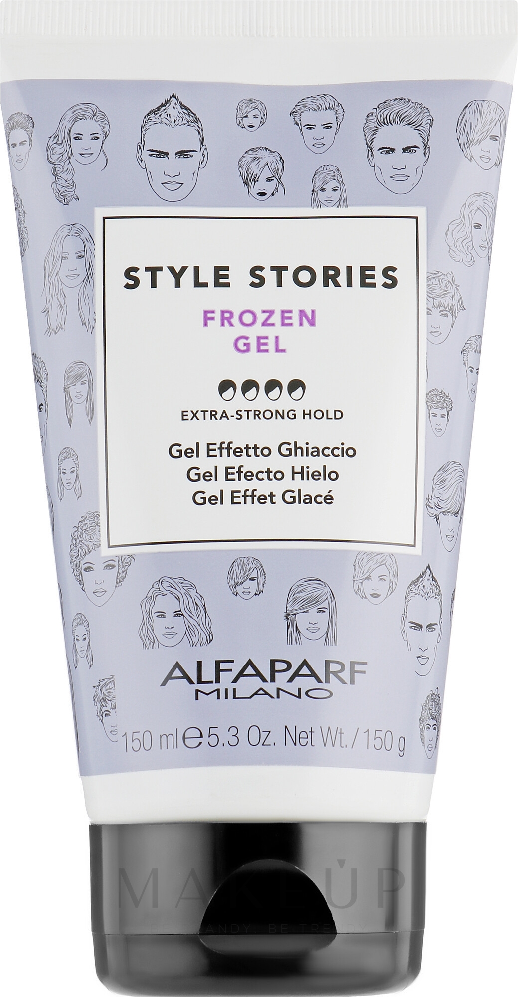 Langanhaltendes Haargel Extra starker Halt - Alfaparf Style Stories Frozen Gel Extra-Strong Hold — Bild 150 ml