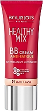 Düfte, Parfümerie und Kosmetik Feuchtigkeitsspendende BB Creme gegen müde Haut mit Vitaminkomplex - Bourjois Healthy Mix BB Cream Anti-Fatigue