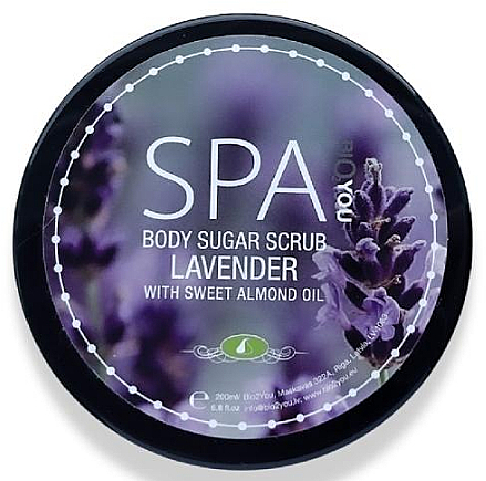 Zuckerpeeling für den Körper mit süßem Mandel- und Lavendelöl - Bio2You Body Sugar Scrub — Bild N1