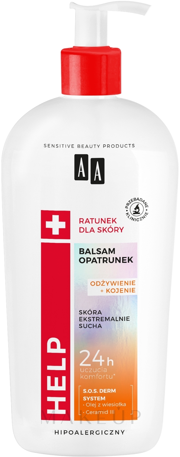 Pflegender Körperbalsam für sehr trockene Haut mit Nachtkerzenöl - AA Help Body Balm — Bild 400 ml