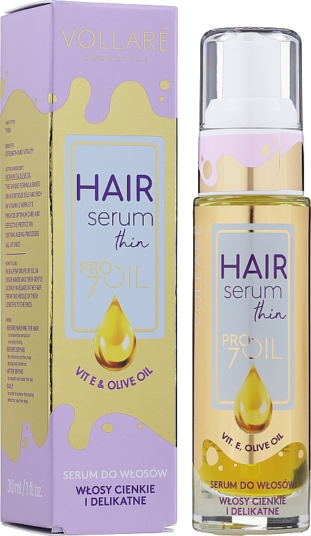 Stärkendes Haarserum mit Vitamin E, A & D - Vollare Pro Oli Volume Hair Serum — Bild N5