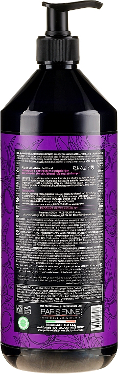 Shampoo für blonde Haare mit Mandelextrakt - Black Professional Line Platinum Absolute Blond Shampoo — Bild N4