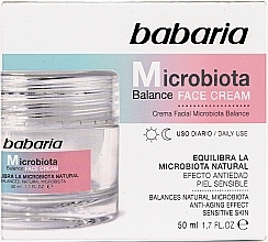 Ausgleichende Gesichtscreme  - Babaria Microbiota Balance Cream — Bild N1